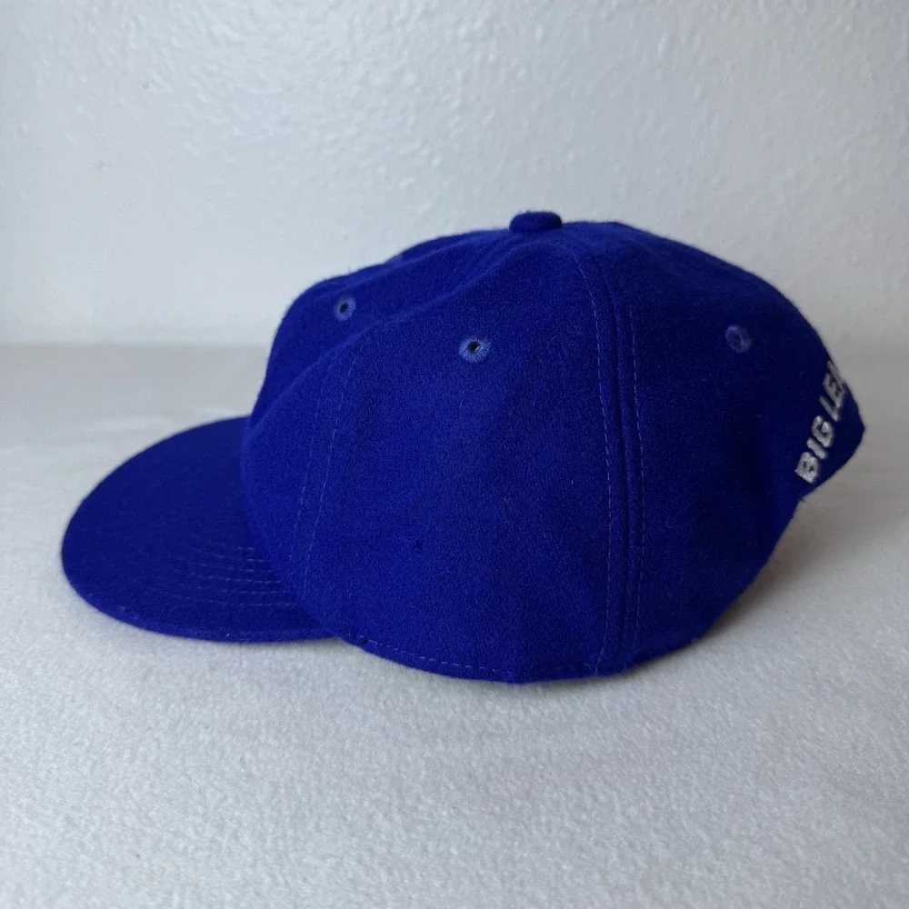 Big League Chew Official League Wool Hat Cap Adjustable Leather Strapback Blue